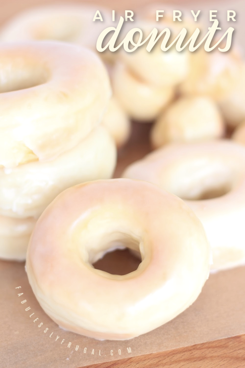 Glazed air fryer donuts