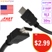Get Superior Performance with this Must Have 6.6ft HDMI Cable, Just $2.99...