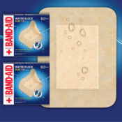 12-Count Large Band-Aid Brand Water Block Flex Large Adhesive Pads $9.58...
