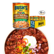 12-Pack BUSH'S BEST Canned White Chili Beans as low as $19.28 Shipped Free...