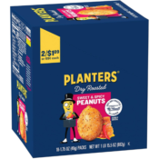 18-Pack Planters Sweet and Spicy Dry Roasted Peanuts as low as $9.22 Shipped...