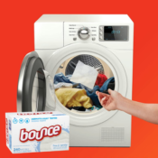 240-Count Bounce Free & Gentle Laundry Fabric Softener Dryer Sheets...