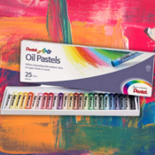 Set of 25 Pentel Assorted Colors Oil Pastels $3.97 (Reg. $7.24) | 16¢...