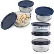 Anchor Hocking 30-Piece Glass Food Storage Set with SnugFit Lids only  $19.99