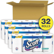 32-Count Scott Trusted Clean Toilet Paper Rolls as low as $19.48 Shipped...