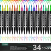 34-Count VITOLER Dual Tip Brush Markers as low as $12.24 Shipped Free (Reg....