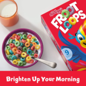 4 Variety Pack Kellogg's Froot Loops Kids' Breakfast Cereals as low as...