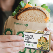50 Count Lunchskins Paper Sandwich Bags $3.98 (Reg. $7) | 8¢/Bag!