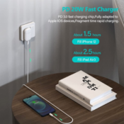 Slim Wall Charger with 6 Ft Type-C Lightning Cable $11.99 After Code (Reg....