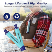 Today Only! Save BIG on Membrane Solutions Personal Water Filter Straws...