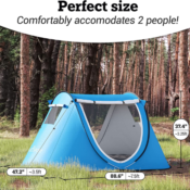 Pop-up Tent Automatic Instant Portable Cabana Set $39.50 Shipped Free (Reg....