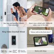 Ring Video Doorbell, Wired $51.99 Shipped (Reg. $64.99) - Essential security...