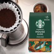 Starbucks House Blend Medium Roast Ground Coffee, 18-oz as low as $9.08...