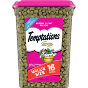 TEMPTATIONS Classic Crunchy and Soft Cat Treats 16oz Tub as low as $4.50...