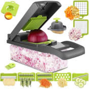 12 in 1 Multifunctional Veggie Chopper with Assorted Cutters and Dicers...