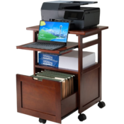 Winsome Walnut Piper Office Desk and Cabinet $105.82 Shipped Free (Reg....