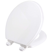 Wood Plastic Potty Ring & EZ-Off Hinges Round Toilet Seat $10.60 (Reg....