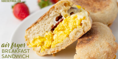 air fryer breakfast sandwich