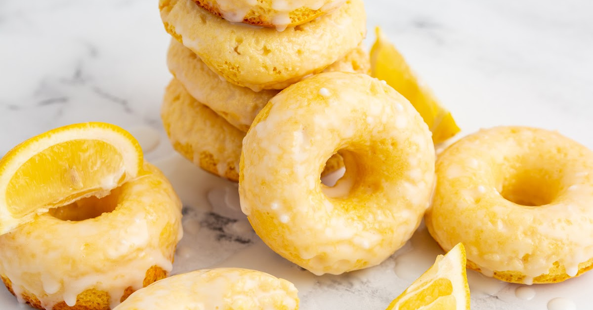 easy lemon baked donuts