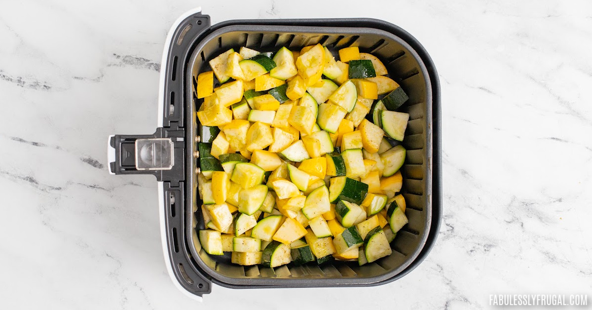 how to air fry summer squash