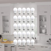 25-Pack AmazonCommercial LED 60-W Light Bulbs $15.64 (Reg. $16) - $0.63...