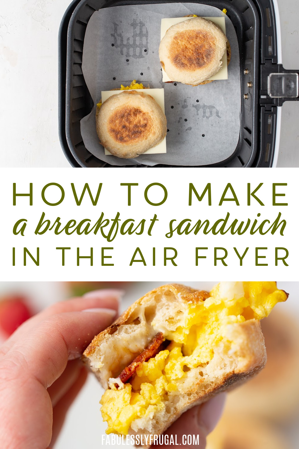 how to make a breakfast sandwich in the air fryer