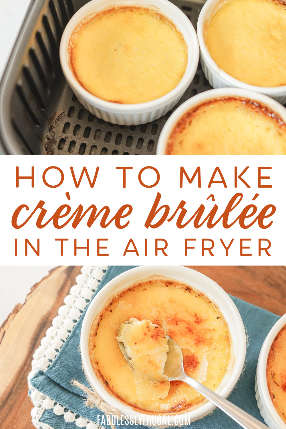 how to make creme brulee in the air fryer