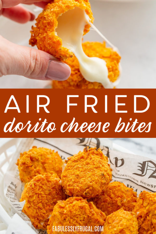 Easy Air Fryer Snack Idea Dorito Crusted Babybel Cheese Bites Recipe