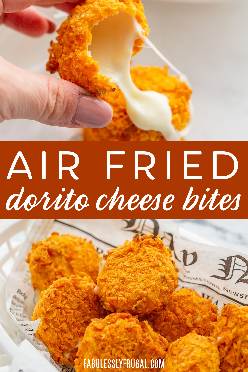 air fried dorito cheese bites