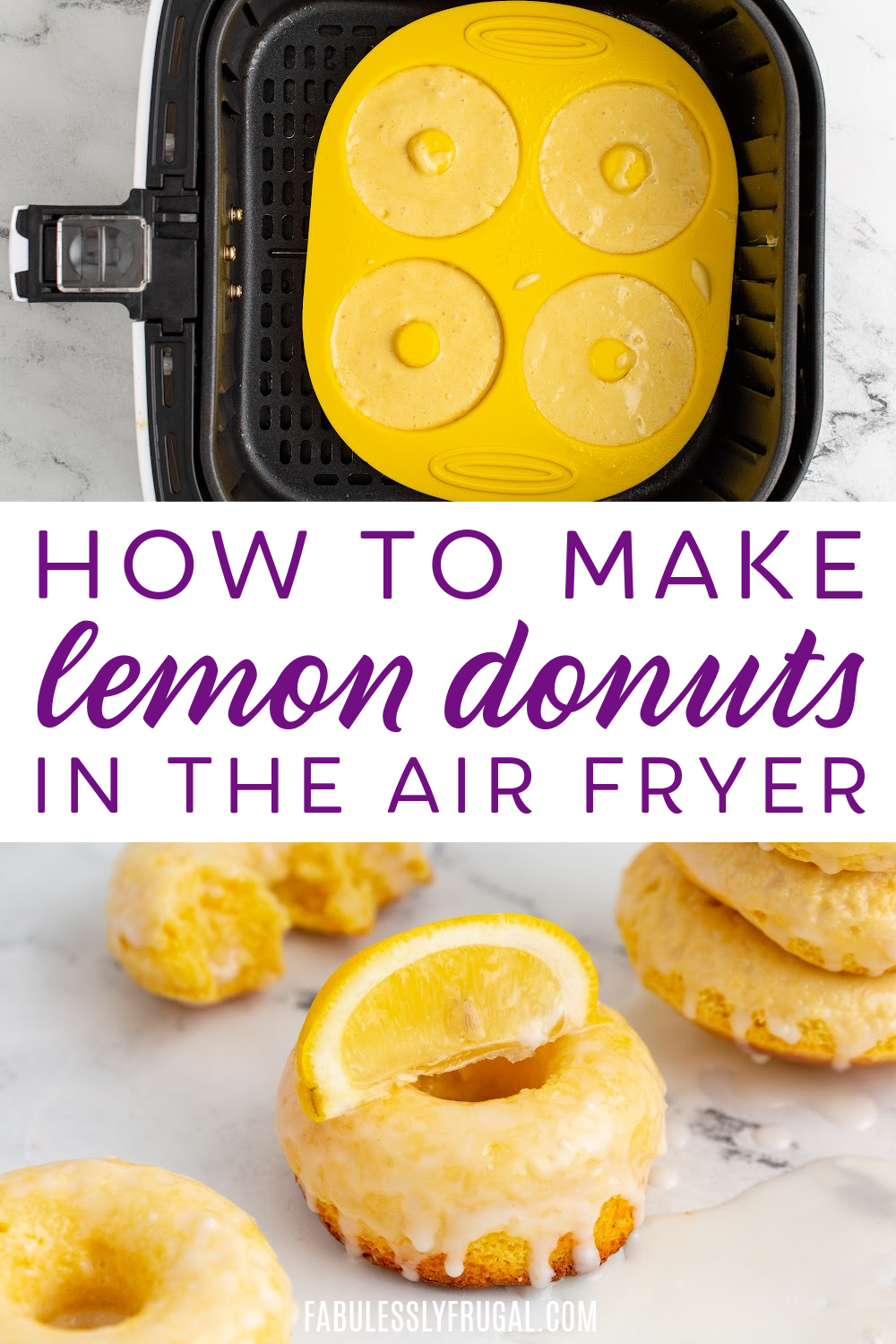 how to make lemon donuts in the air fryer