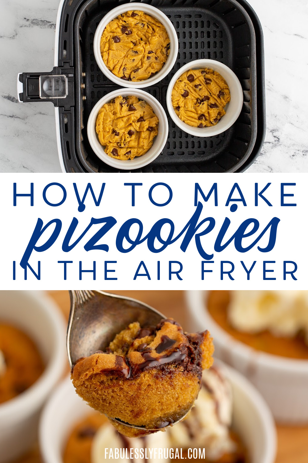 how to make pizookies in the air fryer