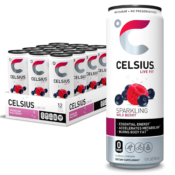 12-Pack CELSIUS Sparkling Wild Berry Zero Sugar as low as $15.28 Shipped...