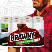 16 Double Rolls Brawny Tear-A-Square Paper Towels as low as $23.91 Shipped...
