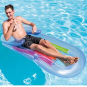 2-Pack Intex Inflatable Blue and Silver Floating Lounge $15.73 (Reg. $22.98)...
