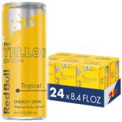 24-Pack Red Bull Yellow Edition Tropical Energy Drink as low as $30.18...