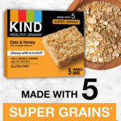 40-Count KIND Healthy Grains Bars, Oats & Honey with Toasted Coconut...