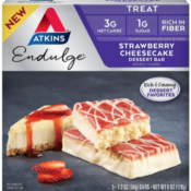 5-Count Atkins Endulge Treat Strawberry Cheesecake Bars as low as $4.54...