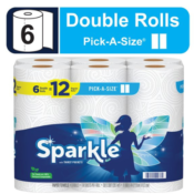 6 Double Rolls Sparkle Pick-A-Size Paper Towels $6.17 (Reg. $19.05) - $1.03...