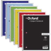 6 Pack Oxford College Ruled Spiral Notebooks $9.17 (Reg. $11) - $1.52 each