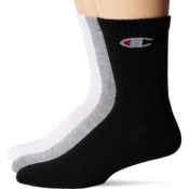 6 Pairs Champion Men’s Moisture Wicking Socks (Size 6-12) as low as $6.99...