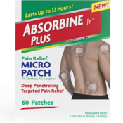 60 Count ABSORBINE JR. Pain Relief Patches as low as $6.71 Shipped Free...