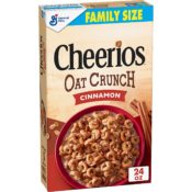 Cheerios Cinnamon Oat Crunch Breakfast Cereal, 24 oz as low as $3.86 Shipped...