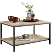 Curiod Metal Frame Coffee Table, Charter Oak Finish $29 (Reg. $70) - Give...