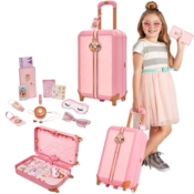 17-Piece Disney Princess Style Collection Play Suitcase Travel Set $31.49...