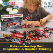 3 in 1 City Train Set (305-Pieces) $11.89 (Reg. $17.87) - Ideal STEM Gift...