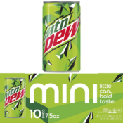 FOUR 10-Packs Mountain Dew Mini Cans as low as $3.11 EACH (Reg. $4.57)...