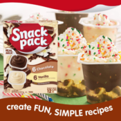 48 Snack Pack Chocolate and Vanilla Pudding Cups 25¢ per Cup + Free Shipping!