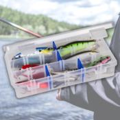 Fishing Tackle Box with 19 Compartments $2.96 (Reg. $7.94) - Includes (12)...