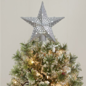 Holiday Time Silver Star LED Tree Topper $8 (Reg. $15.98) - FAB grab for...
