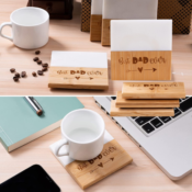 Show How Important Dad is in Our Hearts with this Set of 4 Marble Bamboo...